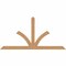 Ekena Millwork Richland Timber Gable Bracket, Western Red Cedar, 108"W x 54"H x 1 1/2"D x 5 1/2"F, 12/12 Pitch GBW108X54X0206RIC00SWR - alternate 1